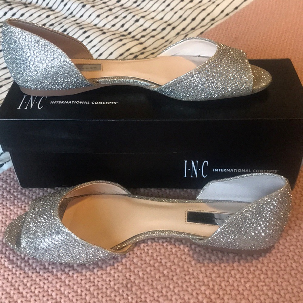 I.N.C Peep Toe Flats